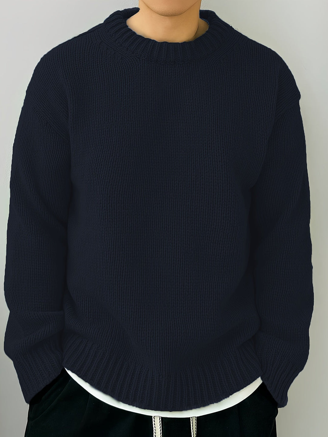 Stilla | Løs Pullover Med Lange Ærmer Og Rund Halsudskæring