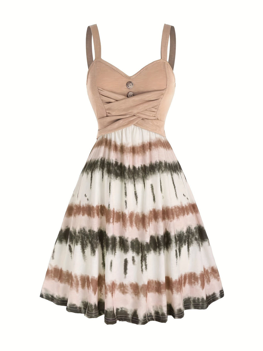 Stilla | Kjole Med Tie Dye Print