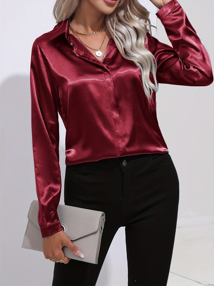 Stilla | Elegante Satin Bluse