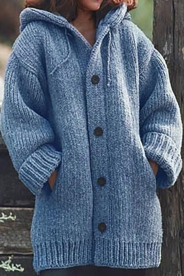 Stilla | All Day Everyday Cozy Lomme Hætte Strikketrøje