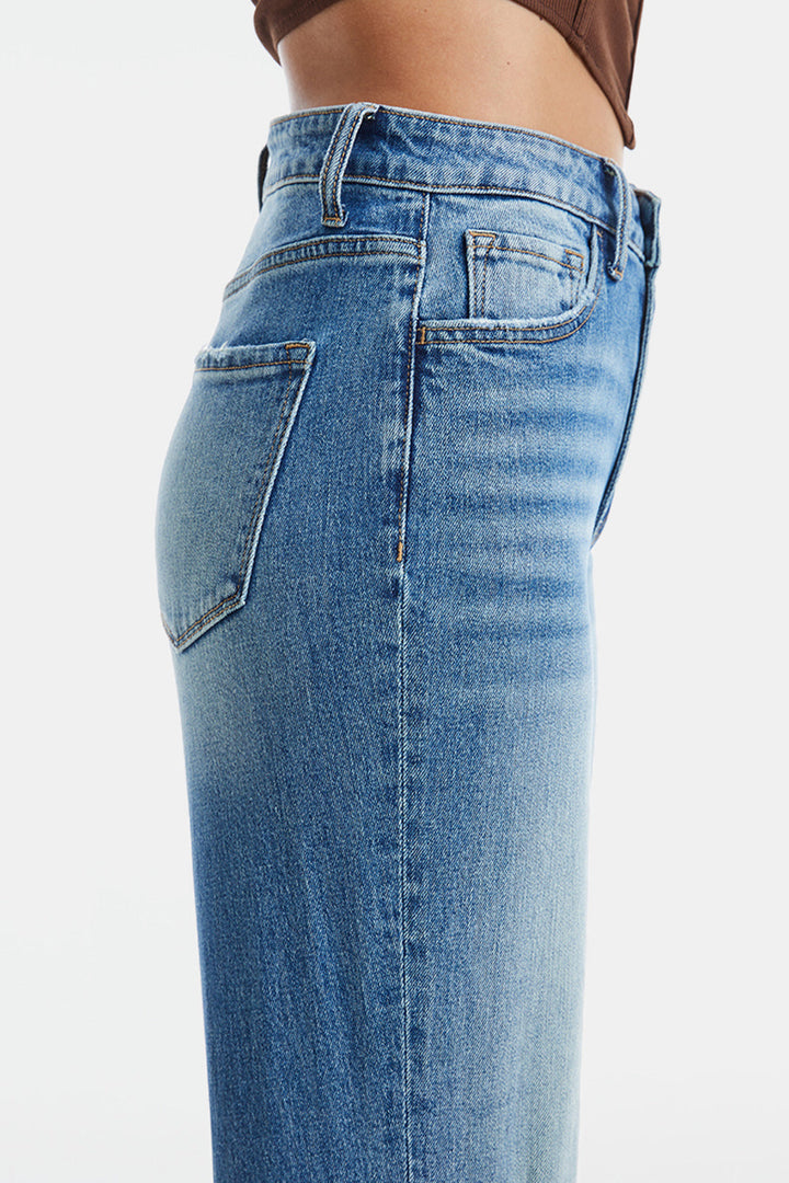 Stilla | Full Size Ultra High-waist Gradient Bootcut Jeans