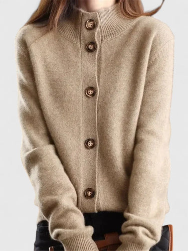 Stilla | Strik cardigan med knapliste