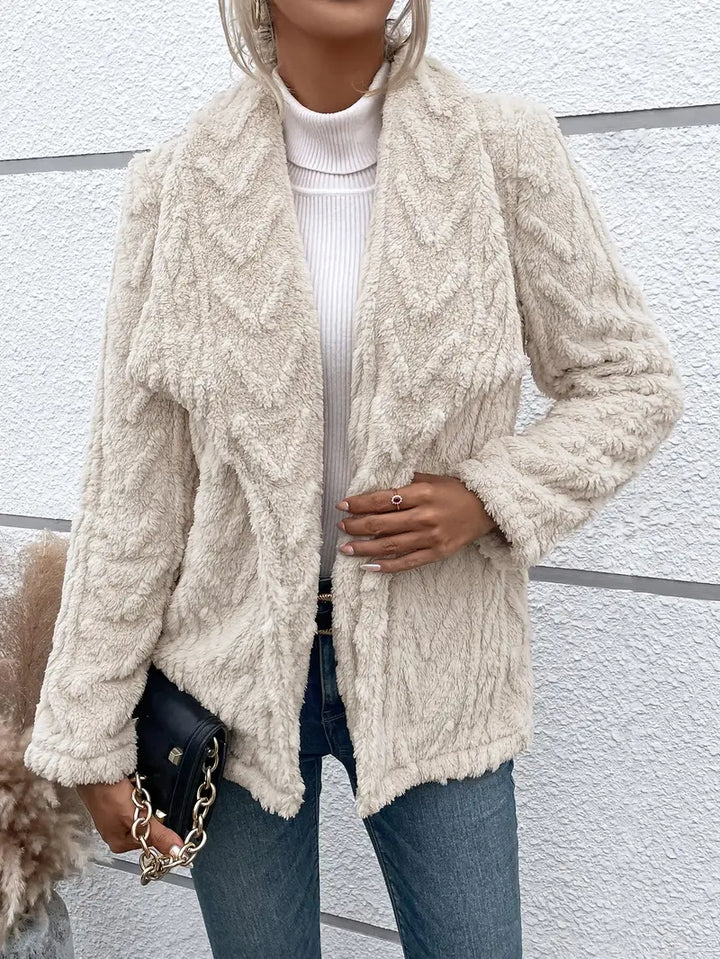 Stilla | Dame-cardigan med plysfor