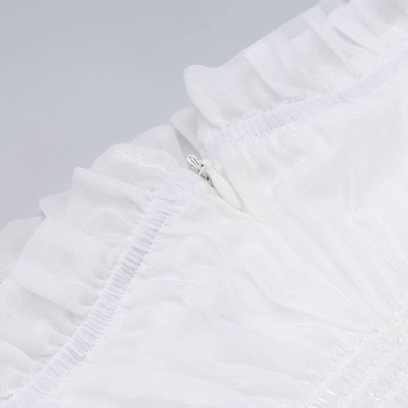 Stilla | Bryllupsgæstkjole til den, elegante flæsedetaljer, forår til damer,