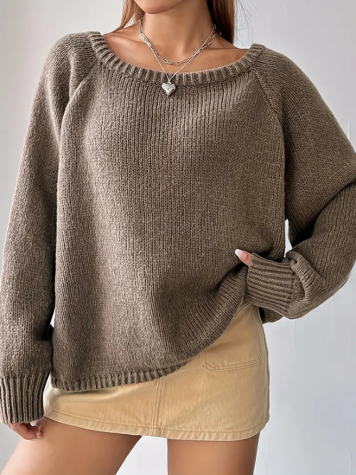 Stilla | Pullover med skulderfrie ærmer