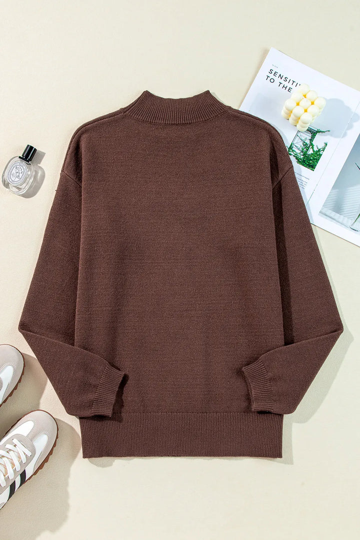 Stilla | Pullover med lange ærmer og høj krave og støvler