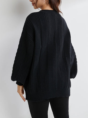 Stilla | Sort Cardigan med Knapper til Damer
