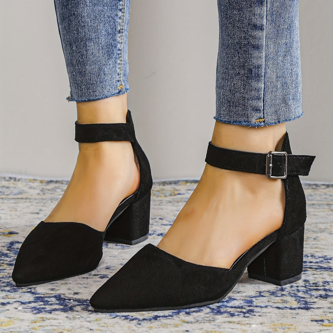Stilla | Dame Sandaler Med Blokhæl Blonder, Med Ankelstrop, Elegante