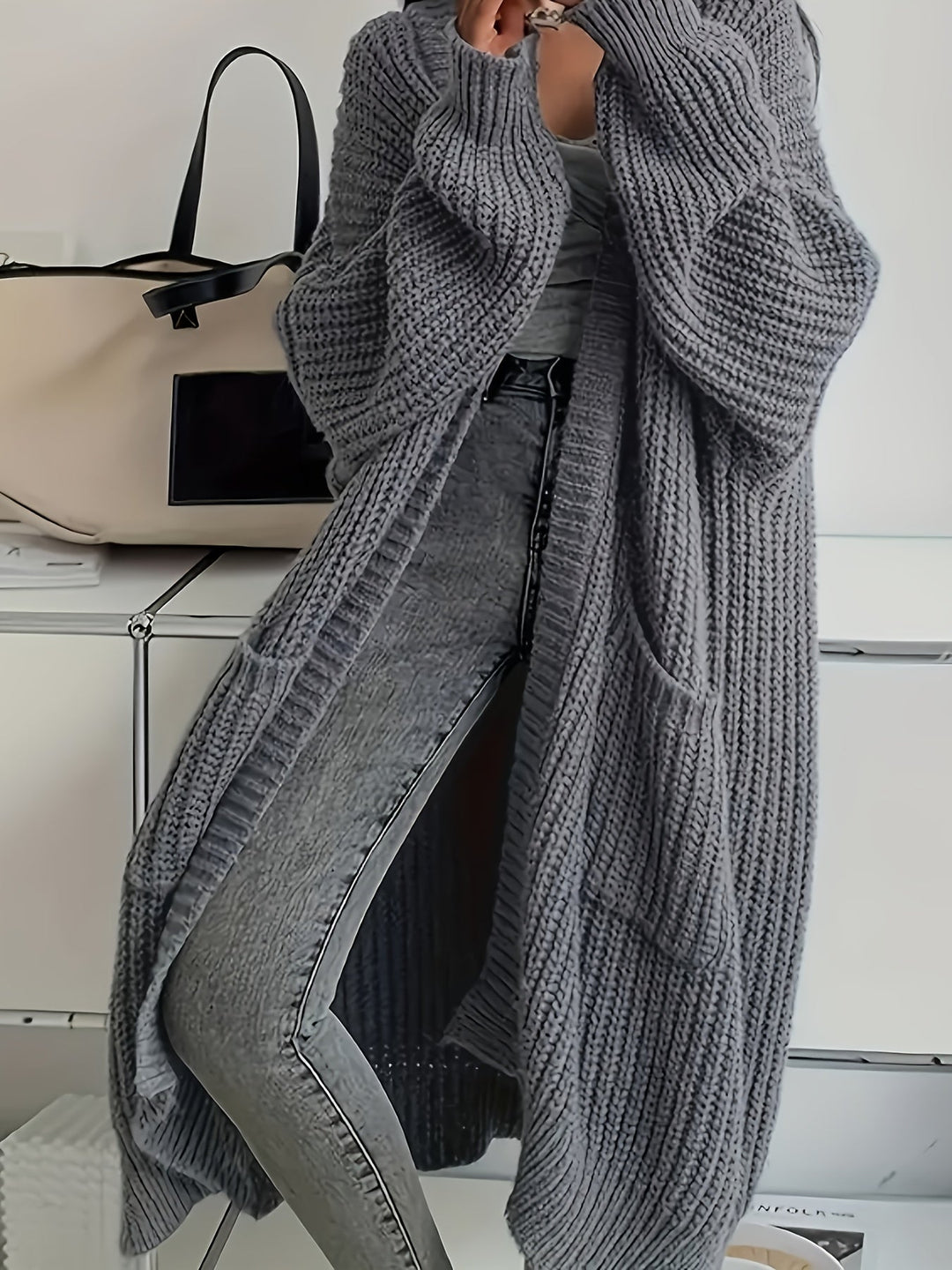 Stilla | Cozy Strikcardigan med Bælte til Kvinder