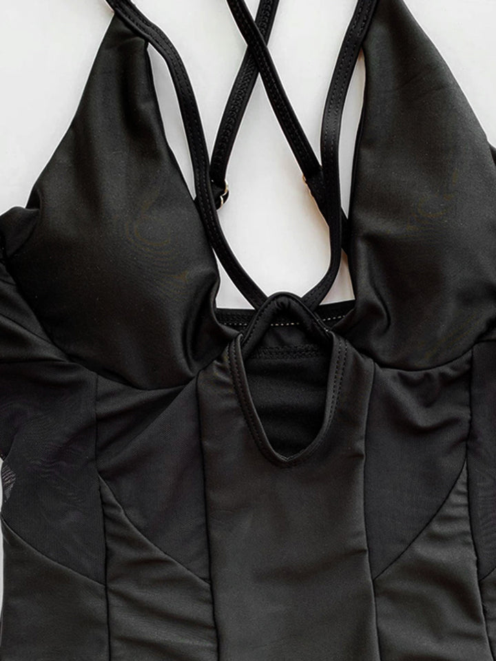 Stilla | Crisscross Spaghetti Strap One-piece Badetøj