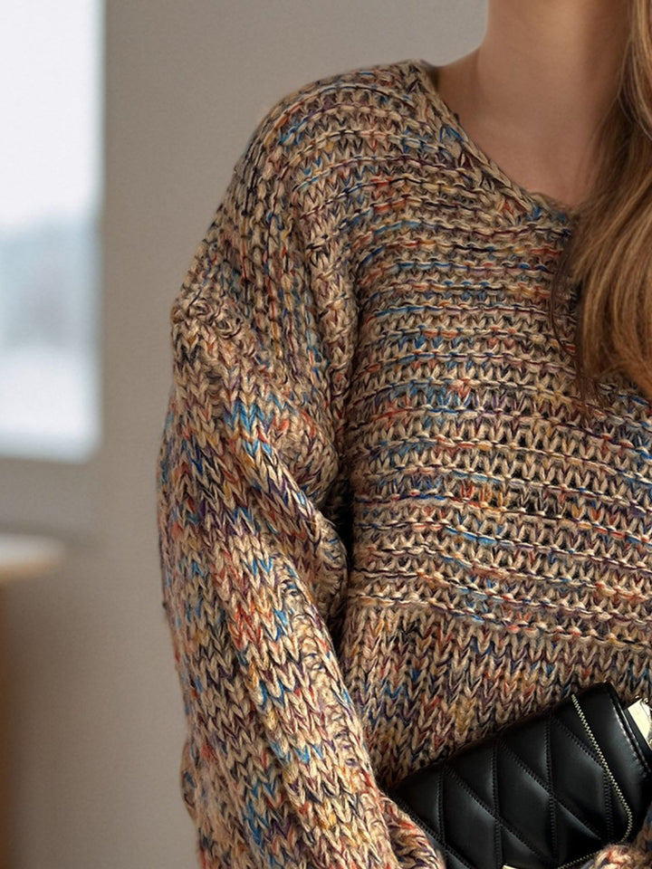 Stilla | Pullover med lange ærmer og dybe skuldre