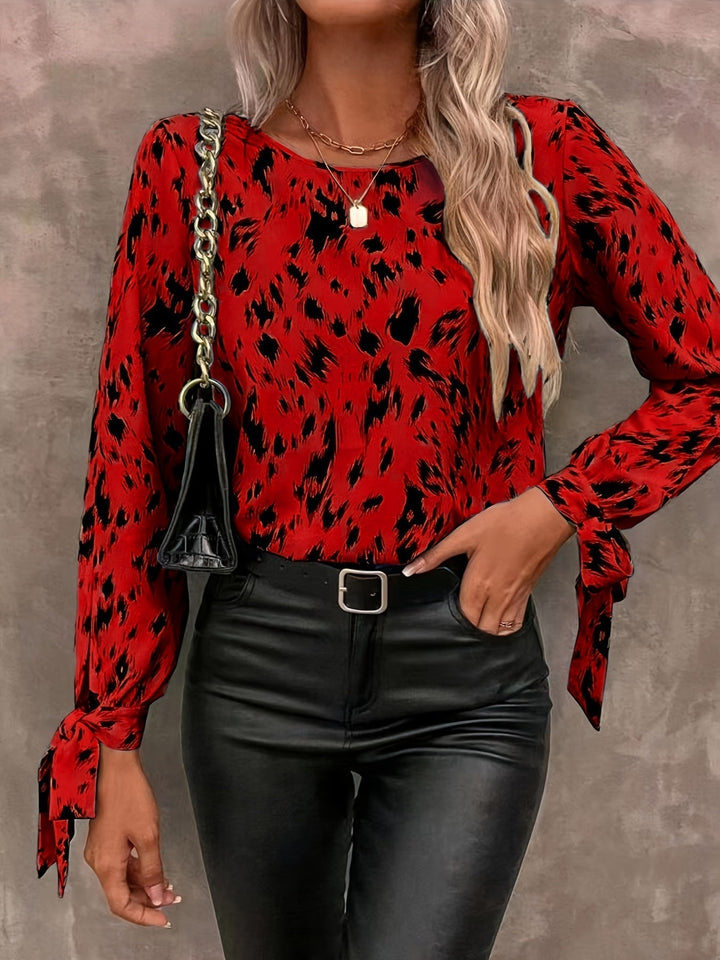 Stilla | Elegante Bluse Med Lange Ærmer Og Bundet Manchet
