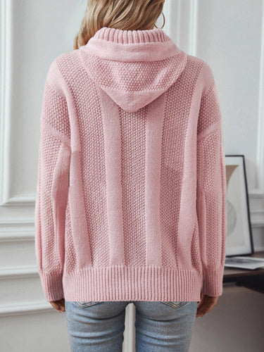 Stilla | Hættepullover med snøre og lange ærmer