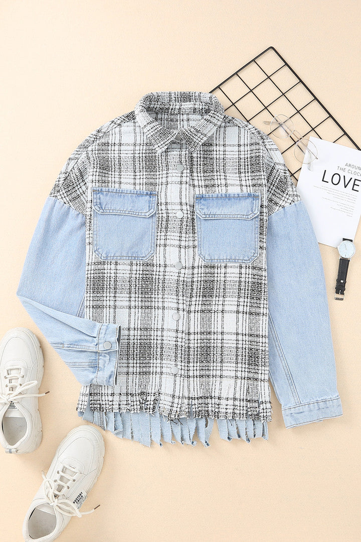 Stilla | Lommepocket Snap Down Denim Jakke