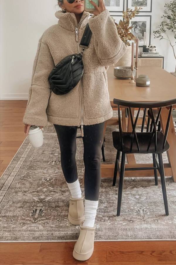 Stilla | Full-Zip Teddy-Jakke