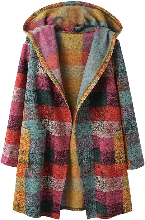 Stilla | Multicolor Dame Hættecardigan
