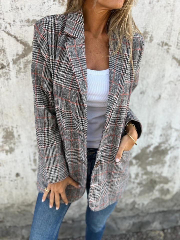 Stilla | Blazer med rutemønster