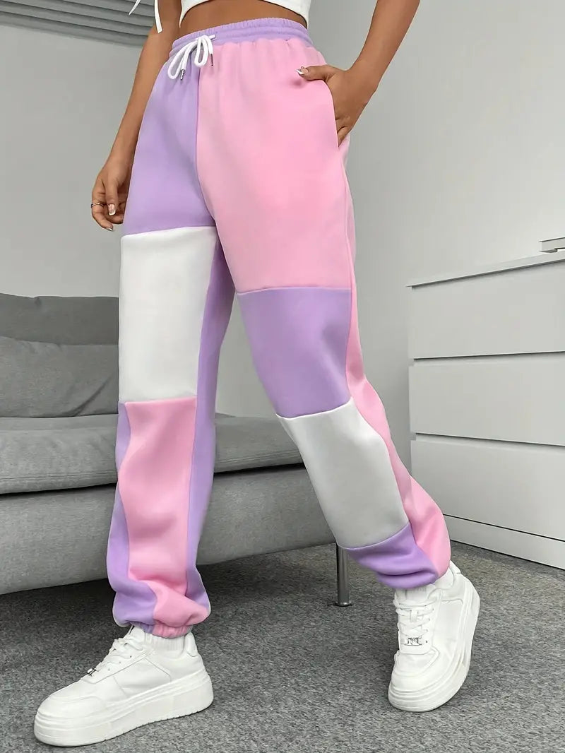 Stilla | Elegant Joggingbukser Til Kvinder Med Color-block-design