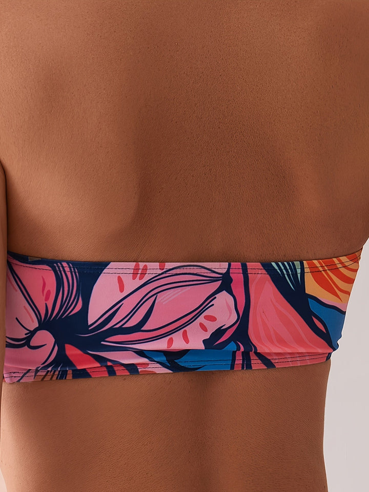 Stilla | Én Delt Badedragt Blomsterdesign, Udskæringer Og Detaljer Til Strand Og Pool