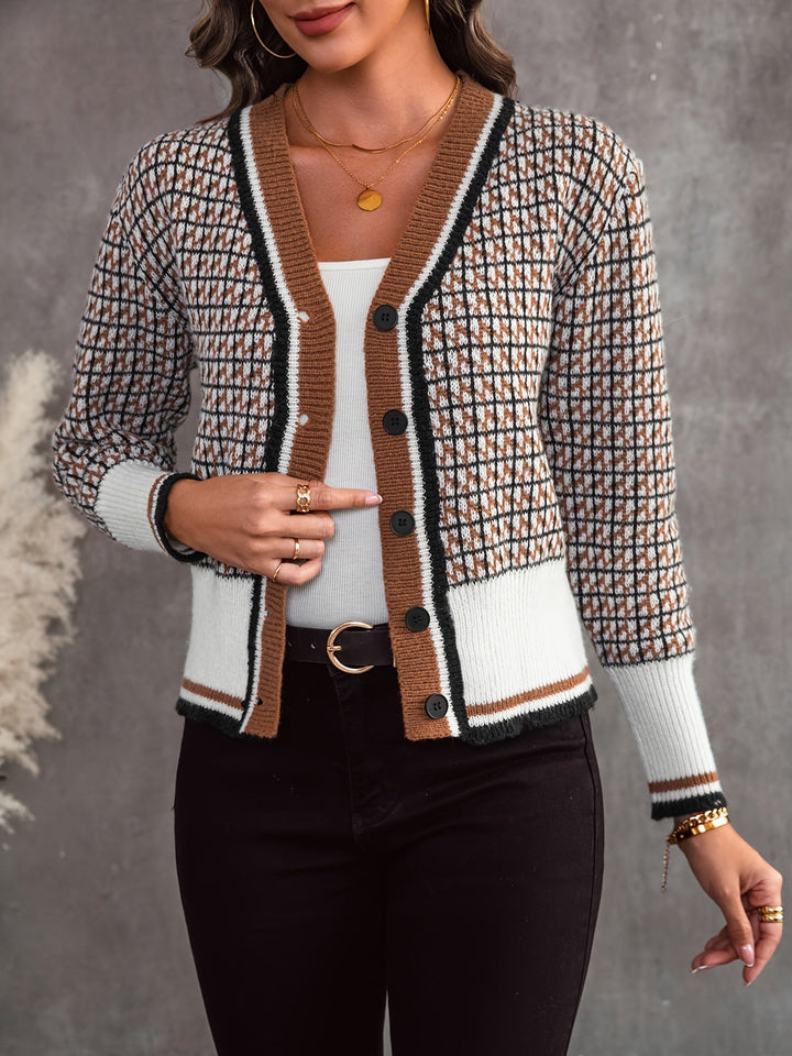 Stilla | Stribet Cardigan Til Damer