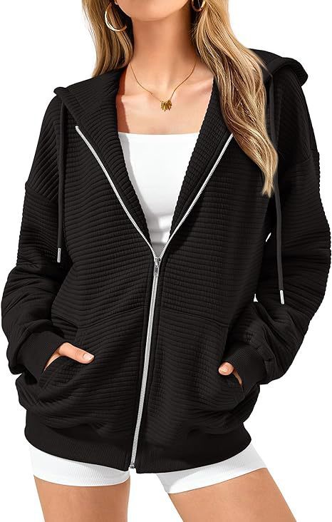 Stilla | Fritid Hoodie Halvformel og Uanstrengt