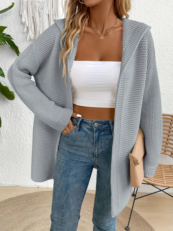 Stilla | Stilfuld Hættecardigan Med Moderne Udseende