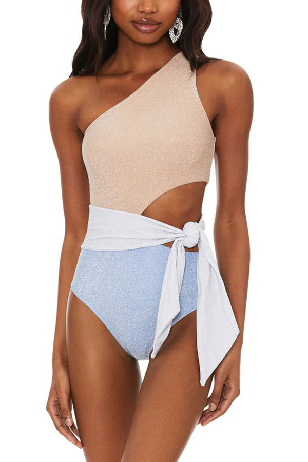 Stilla | Seaside Sparkle Bandage Talje Cutout Én Delt Badedragt