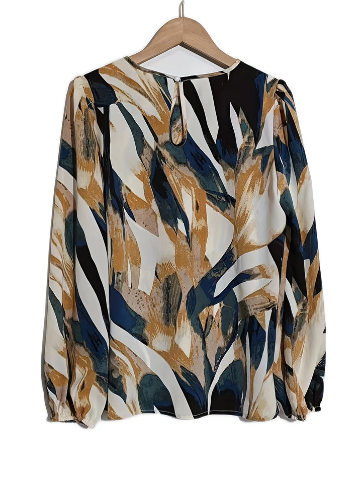 Stilla | Bluse Med Blomsterprint Og Lanterneærmer