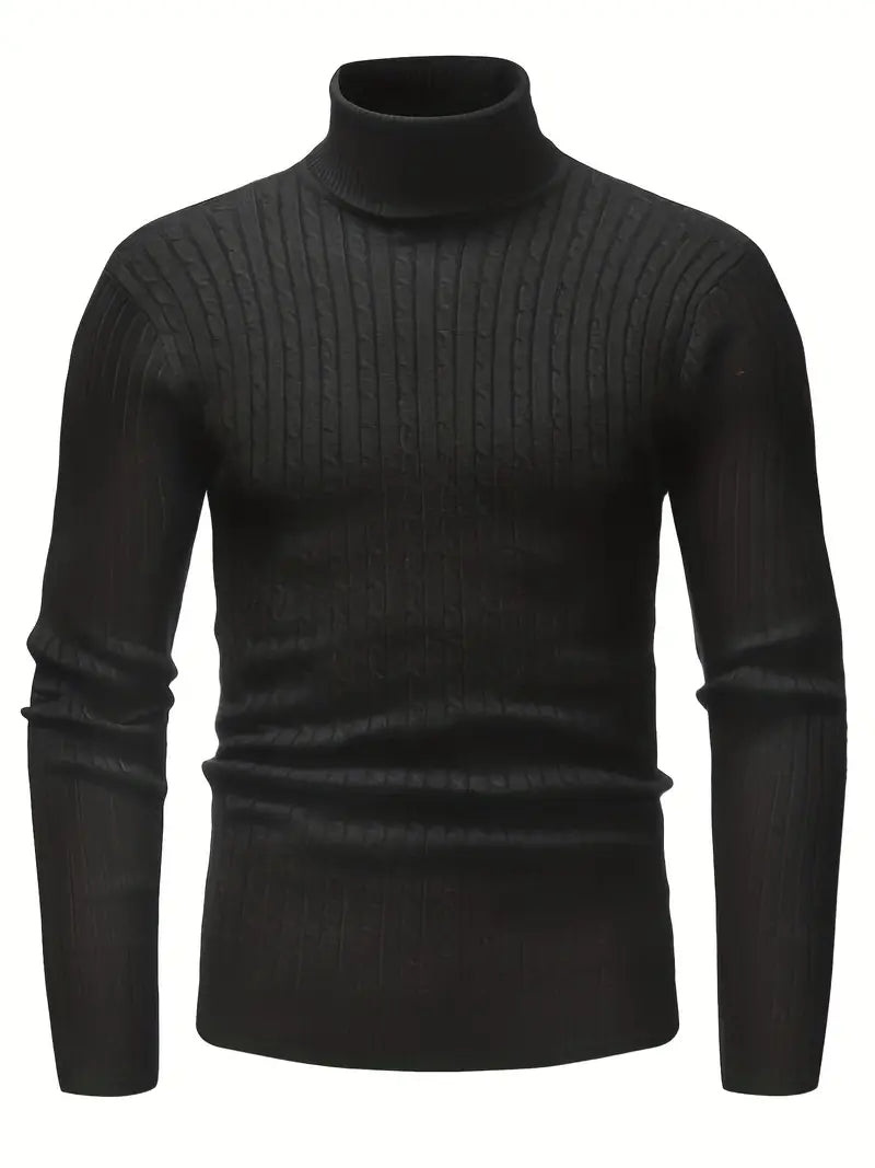 Stilla | Herresweater med højt halsudskæring