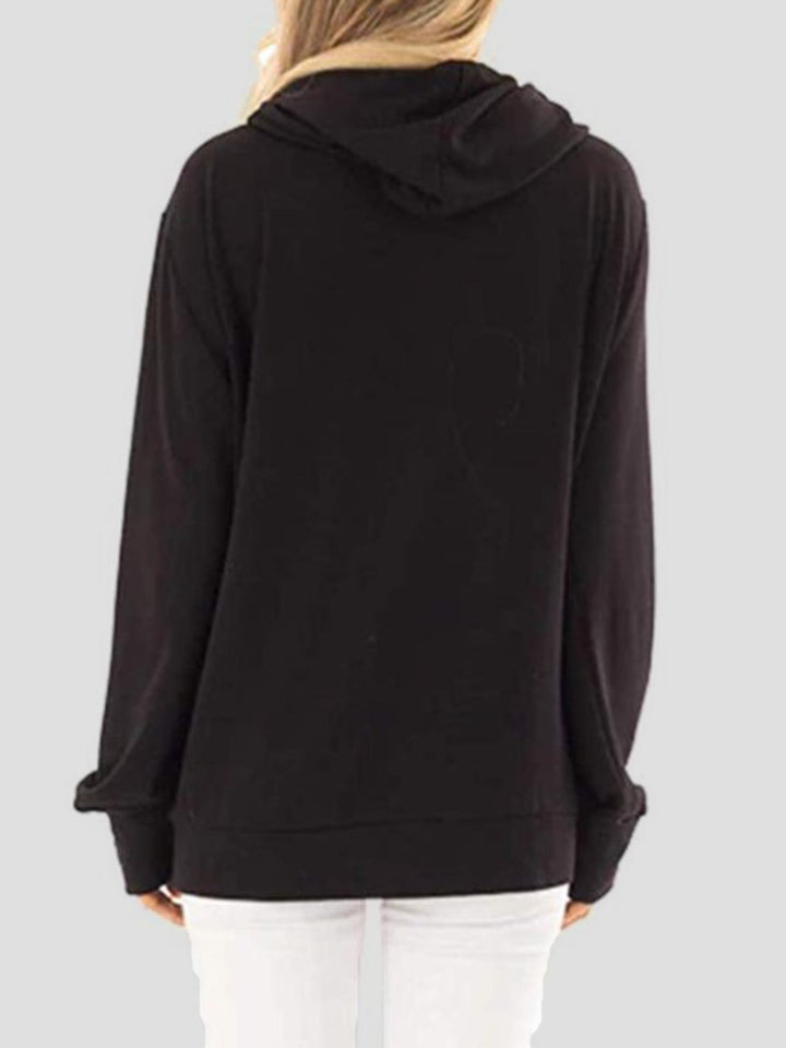 Stilla | Sweatshirt med lange ærmer med snor og grafisk bogstav