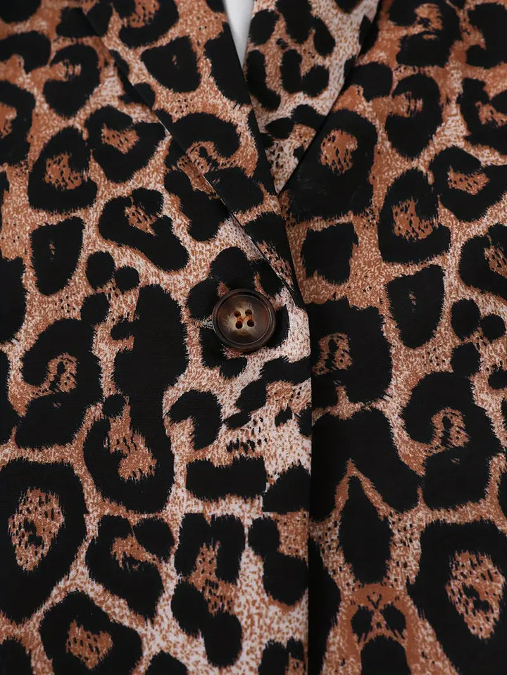 Stilla | Elegant Blazer Med Leopardmønster