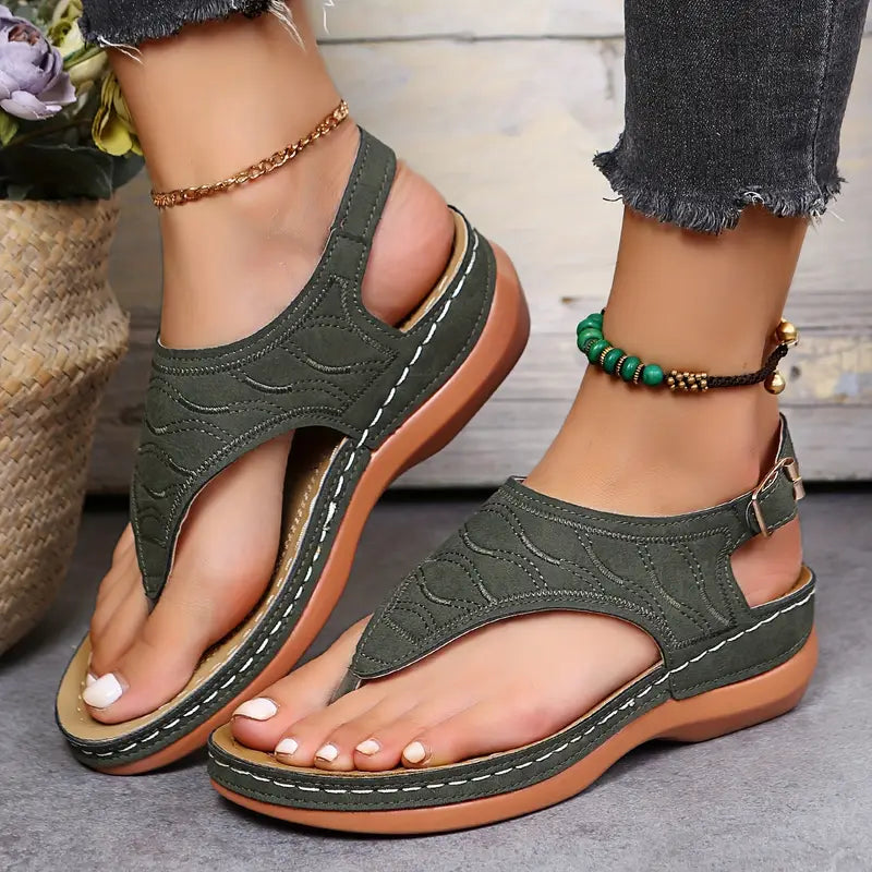 Stilla | Dame Sandaler På Kile Med Ankelrem