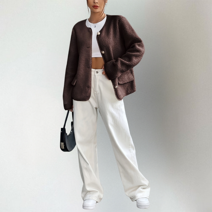 Stilla | Hyggelig Strikket Cardigan med Åben Front