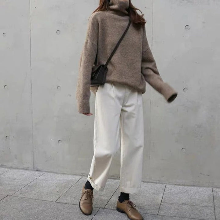 Stilla | Blød højhalset sweater