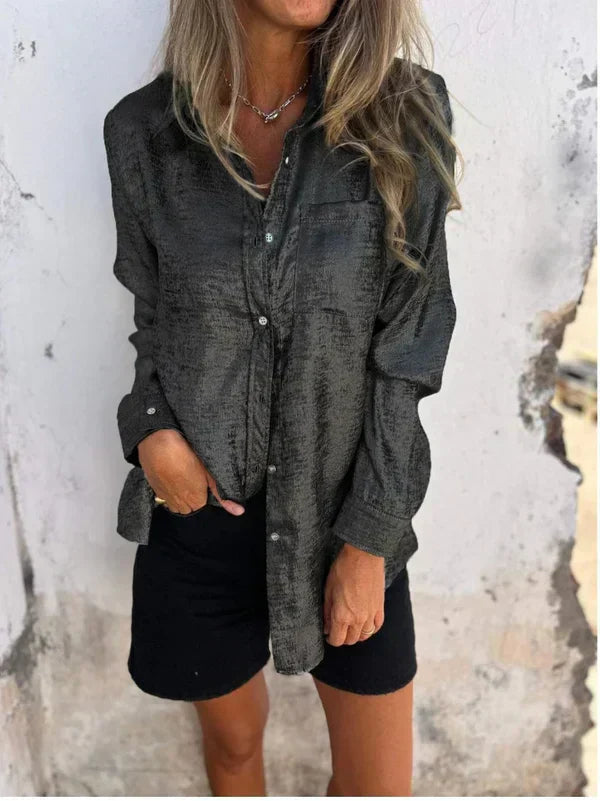 Stilla | Skjorte bluse Wildleder Optik