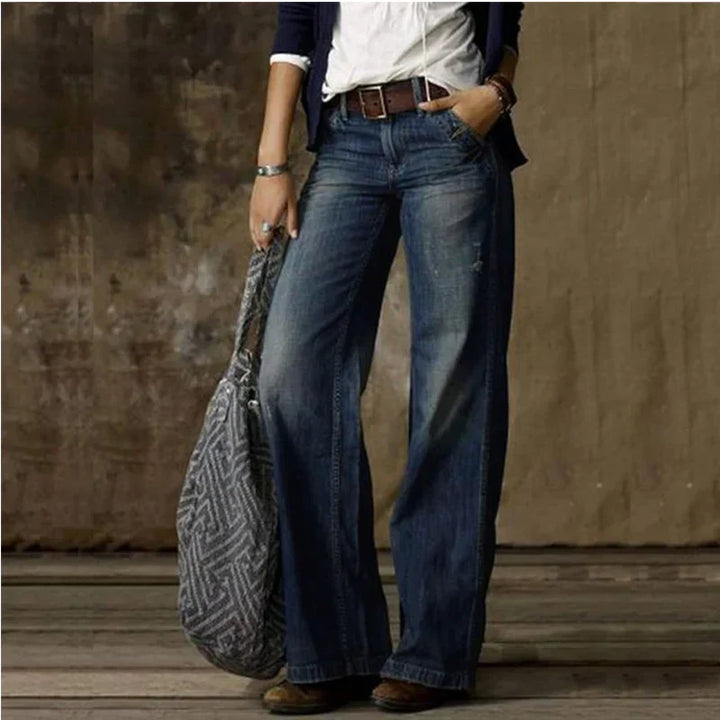 Stilla | Vintage Bred Bukser Elegante Jeans