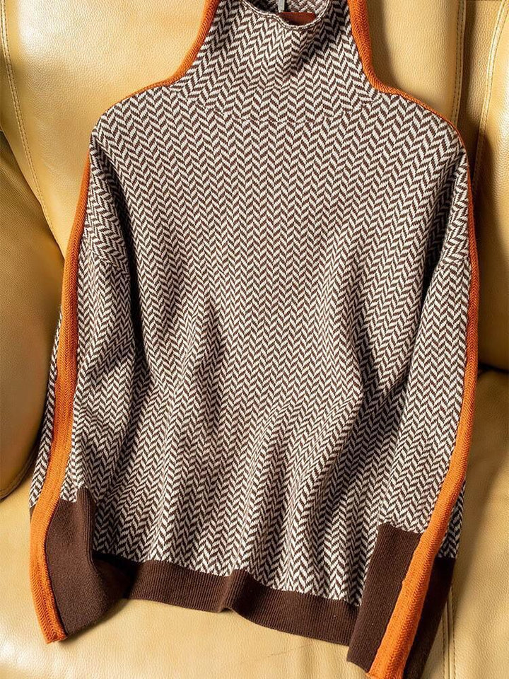 Stilla | Rullekrave Sweater I Kashmir Til Damer