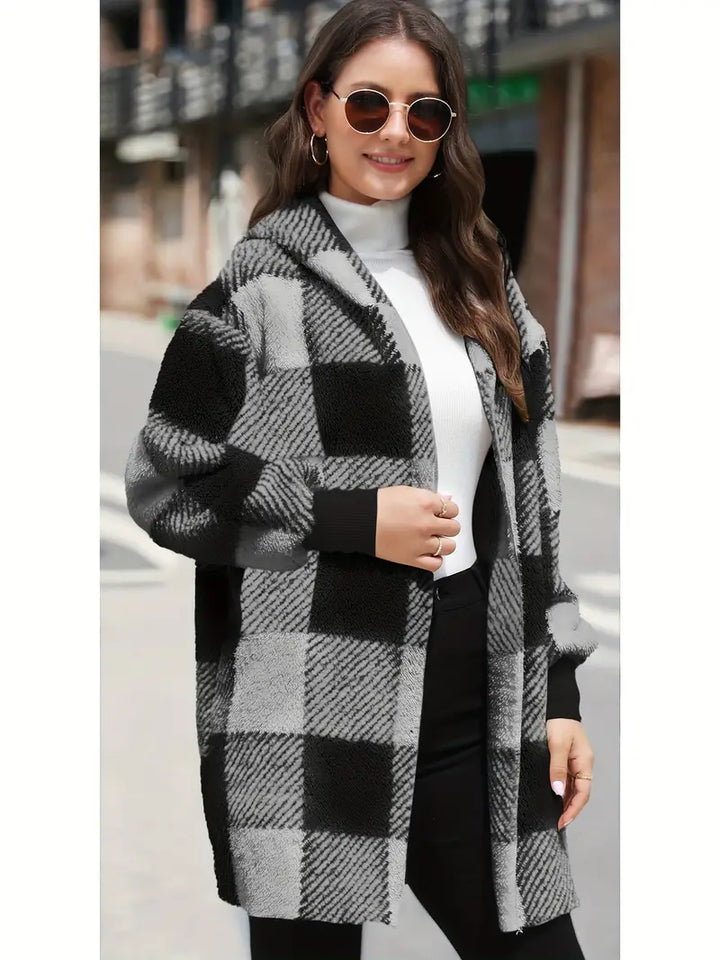 Stilla | Blød Fleece Hættepullover Cardigan