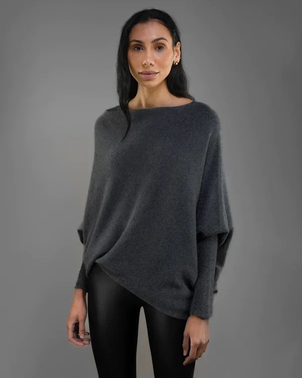 Stilla | Asymmetrisk Draperet Pullover