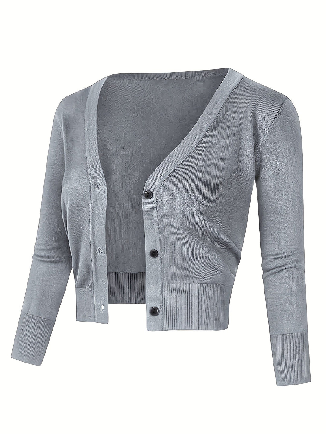 Stilla | Strikjakke Bolero med knaplukning