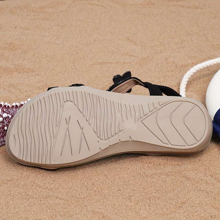Stilla | Boho Chic Kvinder Sandaler Med Glitrende Djerstons