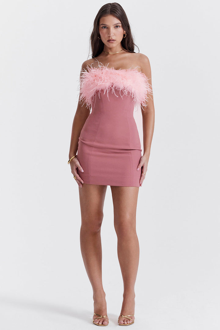 Stilla | Varm Pink Minikjole