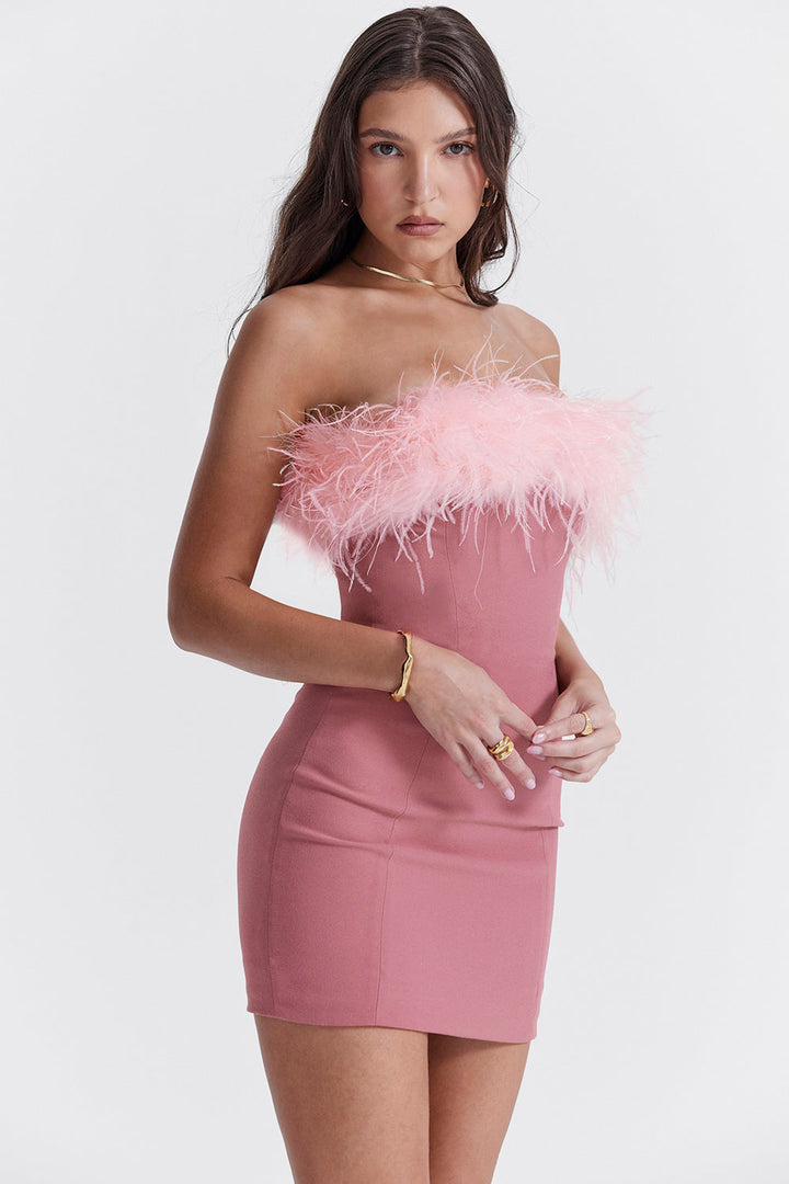 Stilla | Varm Pink Minikjole