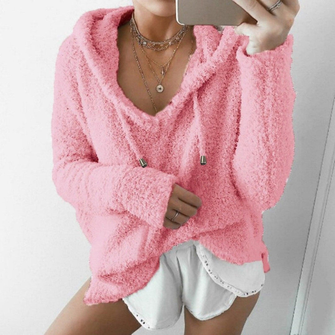Stilla | Sweater - Dame Teddy Hoodie