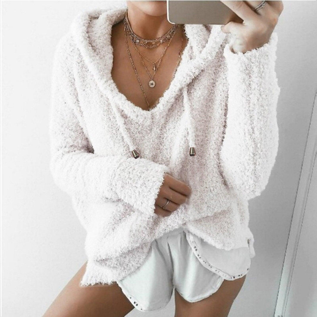 Stilla | Sweater - Dame Teddy Hoodie