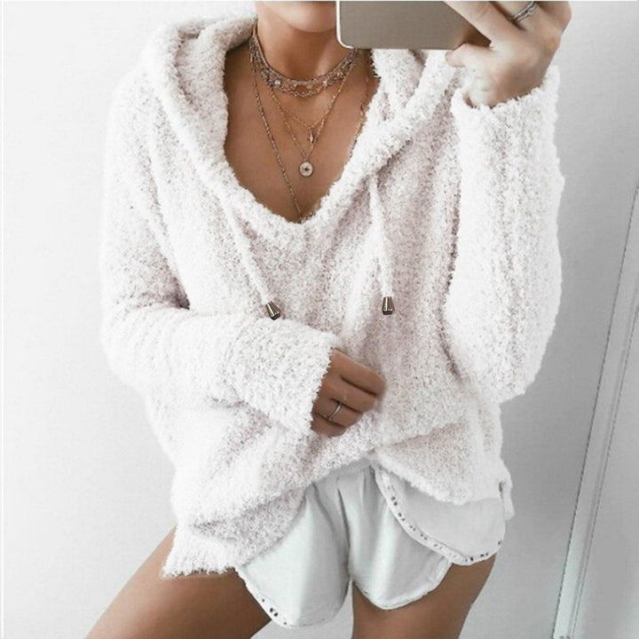 Stilla | Sweater - Dame Teddy Hoodie