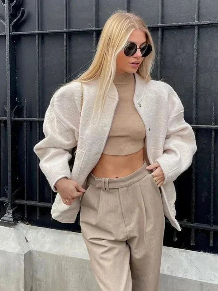 Stilla | Uldblandings Oversize Jakke