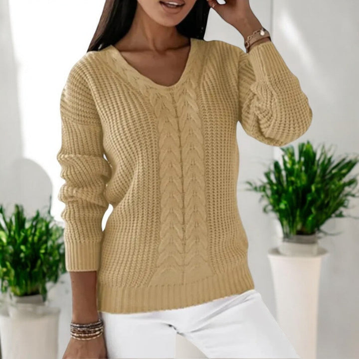 Stilla | Elegant Pullover Af Drejbart Strik