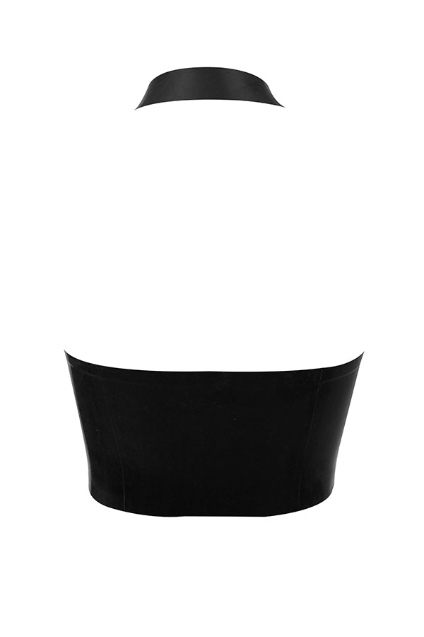 Stilla | Sort Latex Grime Top