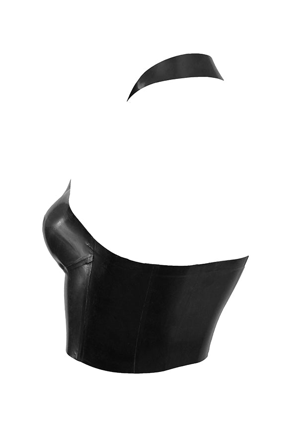 Stilla | Sort Latex Grime Top